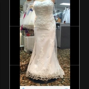 NEW embroidered and jeweled wedding gown